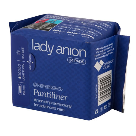 Absorbante zilnice fara aripioare, 24 buc, Lady Anion 775304