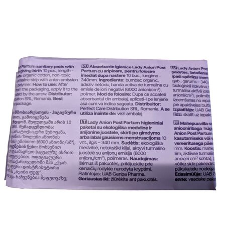Absorbante Post Partum, 10 buc, Lady Anion 775314