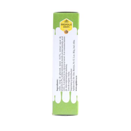 Dropsuri cu Propolis, Miere si Menta, 44 g, Apidava 775371