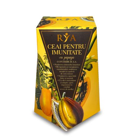 Ceai pentru imunitate cu Papaya, 60 g, Rya Vita