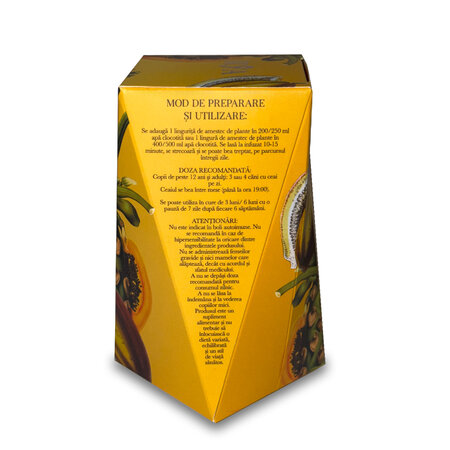 Ceai pentru imunitate cu Papaya, 60 g, Rya Vita 775382
