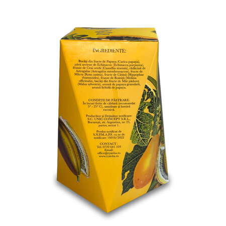 Ceai pentru imunitate cu Papaya, 60 g, Rya Vita 775384