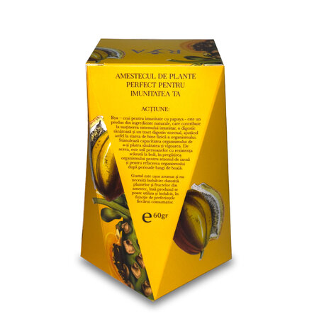 Ceai pentru imunitate cu Papaya, 60 g, Rya Vita 775383
