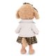 Catelusa de Plus Premium Lucky Doggy, 38 cm, Lucky Fendi in Tinuta Eleganta, 3 ani+, Orange Toys 775432