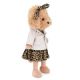 Catelusa de Plus Premium Lucky Doggy, 38 cm, Lucky Fendi in Tinuta Eleganta, 3 ani+, Orange Toys 775431