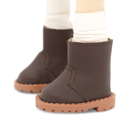 Papusa de Plus Premium Sweet Sisters, 32 cm, Sophie intr-o fusta denim, Orange Toys 775451