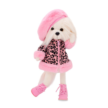 Catelusa de Plus Premium Lucky Doggy, 38 cm, Lucky Mimi mon amour, 3 ani+, Orange Toys 775474