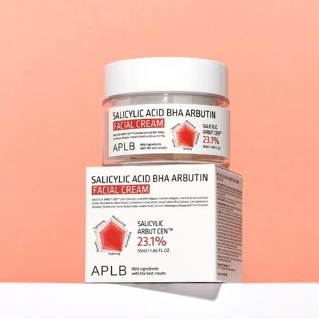 Crema cu acid salicilic anti-imperfectiuni BHA Arbutin, 55 ml, Aplb 775510
