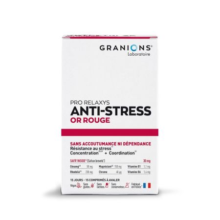 Anti-Stress Or Rouge, 15 comprimate, Granions