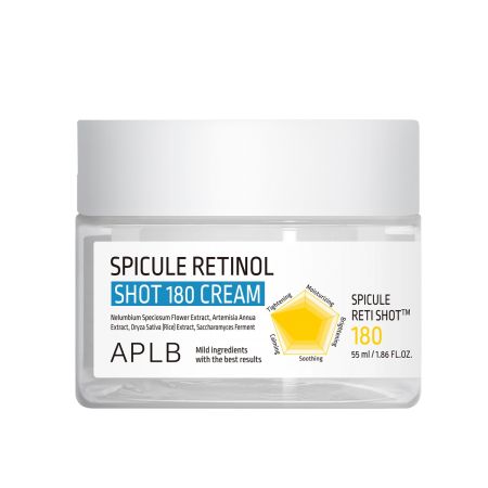 Crema anti-age cu micro spicule de retinol Spicule Retinol Shot 180, 55 ml, Aplb