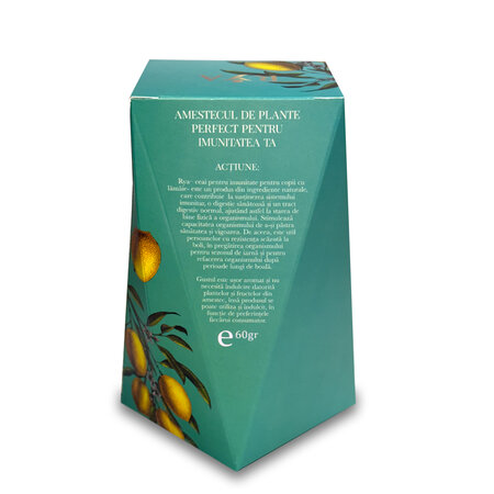 Ceai cu lamaie pentru imunitatea copiilor, 60 g, Rya Vita 775533