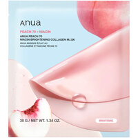 Masca de tip hidrogel pentru redarea luminozitatii Peach 70 Niacin Brightening Collagen, 38 g, Anua