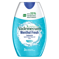 Pasta de dinti gel 2in1, Menthol Fresh, 75 ml, Vademecum