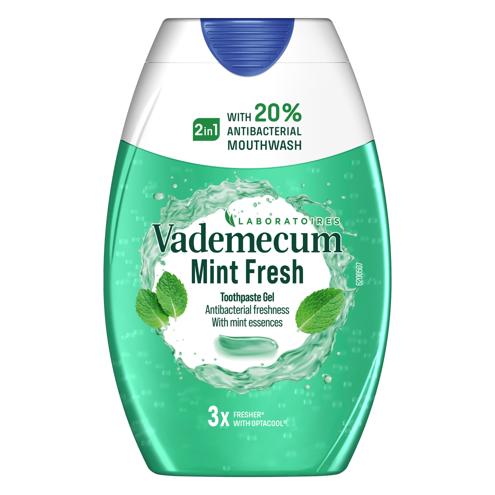 Pasta de dinti gel 2in1, Mint Fresh, 75 ml, Vademecum