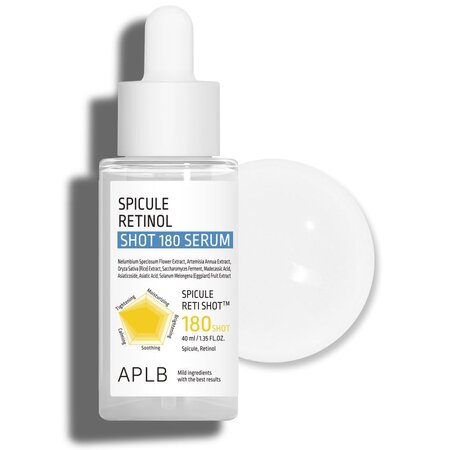 Ser anti-age cu micro spicule de retinol Spicule Retinol Shot 180, 40 ml, Aplb 775579