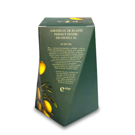 Ceai pentru imunitate cu lamaie, 60 g, Rya Vita 775596