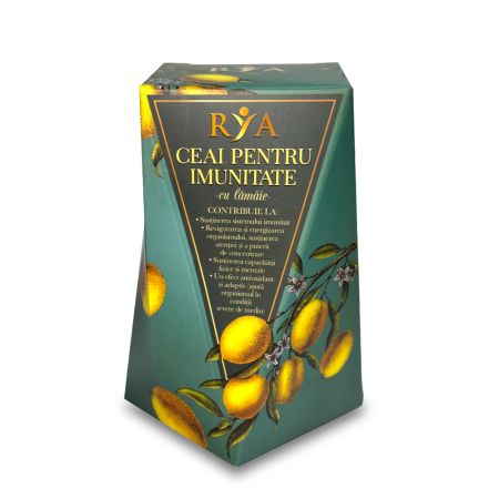 Ceai pentru imunitate cu lamaie, 60 g, Rya Vita
