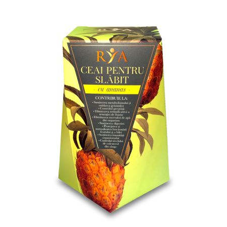 Ceai pentru slabit cu ananas, 60 g, Rya Vita