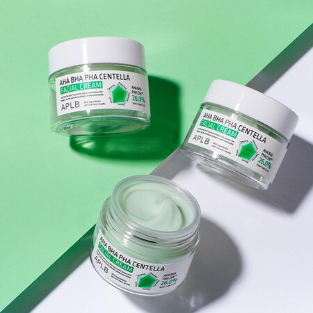 Crema pentru exfoliere blanda AHA BHA PHA Centella, 55 ml, Aplb 775647
