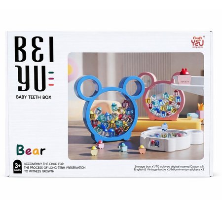 Cutie pentru pastrarea dintisorilor de lapte – model Ursulet, 3 ani+, OEM