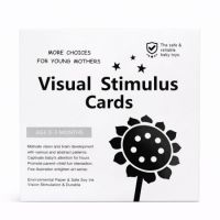 Set carduri stimulare vizuala alb-negru, 0-3 luni, OEM