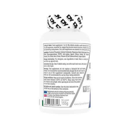 Calciu Magneziu Zinc, 90 tablete, Dy Nutrition 784524