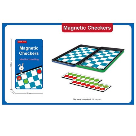 Joc Magnetic – Dame (Magnetic Checkers), 8 ani+, OEM 775853