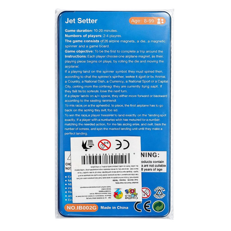 Joc Magnetic – Jet Setter (Calatorie in jurul lumii), 8 ani+, OEM 775857