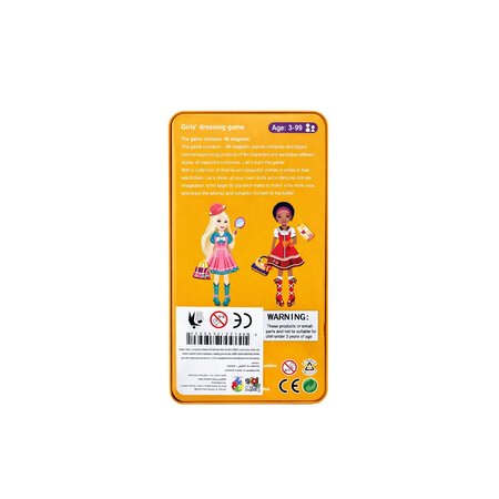 Joc magnetic „Girls Dressing Game” – Set creativ cu haine si accesorii, 8 ani+, OEM 775778