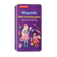 Joc magnetic „Girls Dressing Game” – Set creativ cu haine si accesorii, 8 ani+, OEM