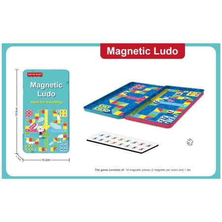 Joc Magnetic Ludo, 8 ani+, OEM 775830