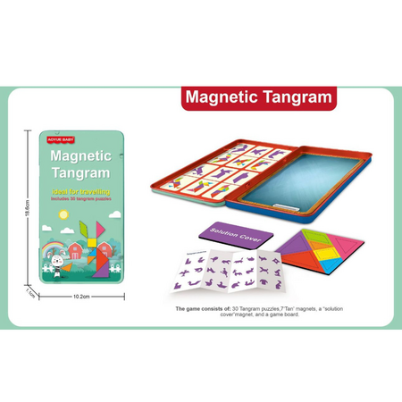 Joc Magnetic Tangram, 8 ani+, OEM 775788
