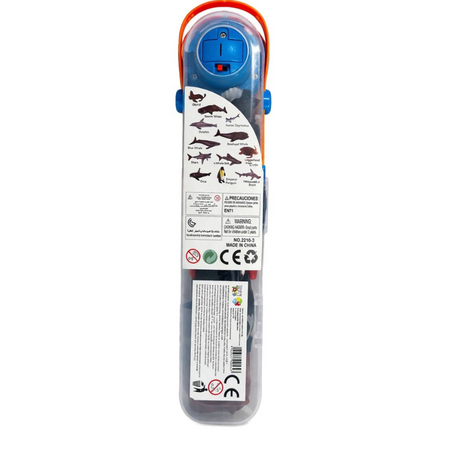 Set educativ Sea Life – Proiector cu diapozitive si figurine animale marine, 3 ani+, OEM 775826
