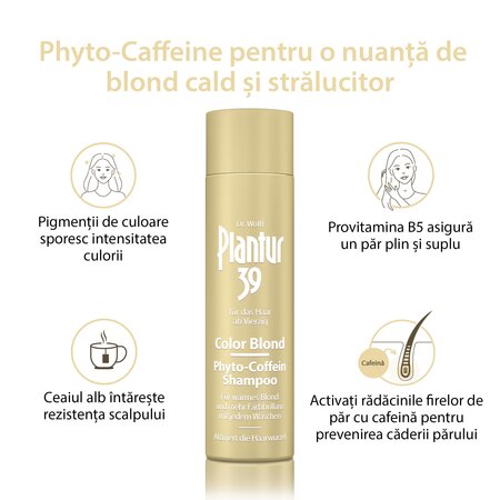 Sampon Plantur 39, Blonde, 250 g, Dr.Kurt Wolff 775744