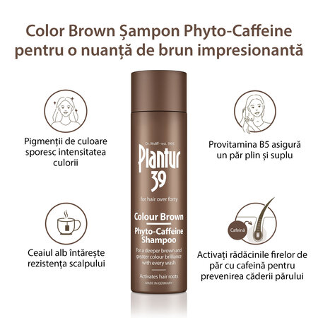 Sampon Plantur 39 Phyto-Caffeine, Brown, 250 ml, Dr. Kurt Wolff 775751