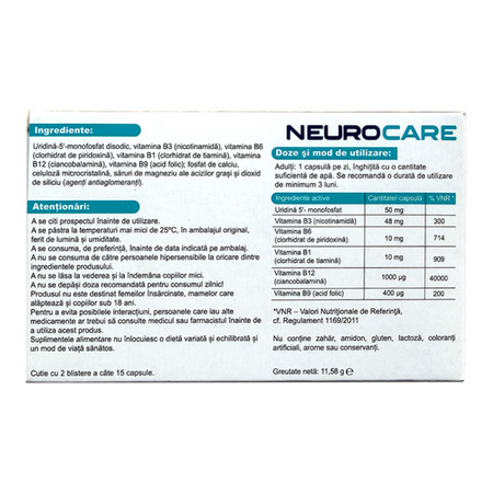 Neurocare, 30 capsule, Terapia 775988