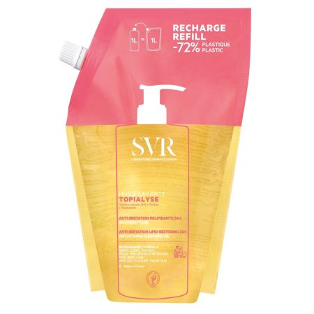 Rezerva ulei de curatare pentru fata si corp Topialyse, 1 L, SVR