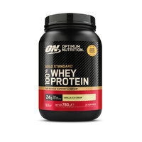 Pudra proteica din zer cu aroma de ciocolata Whey Gold Standard, 775 g, Optimum Nutrition
