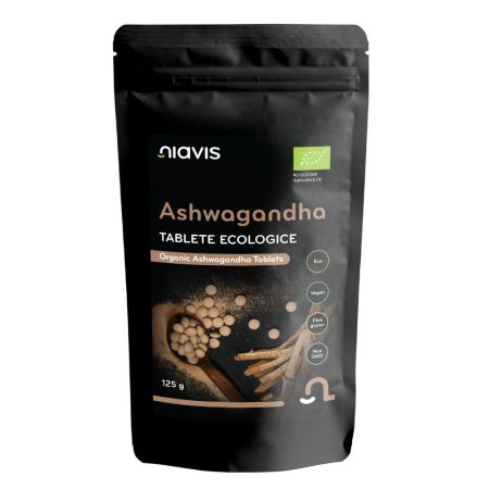 Tablete ecologice Ashwagandha, 125 g, Niavis