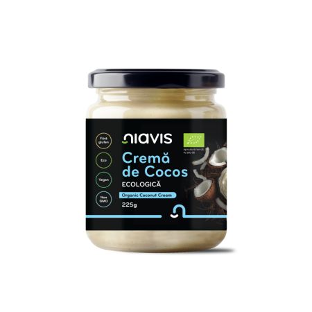 Crema de cocos ecologica, 225 g, Niavis