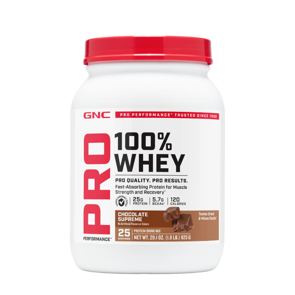 Pro Performance 100% Proteina din Zer, aroma de ciocolata, 825 g, GNC