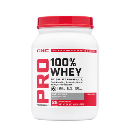 Pro Performance 100% Proteina din Zer, fara aroma, 750 g, GNC