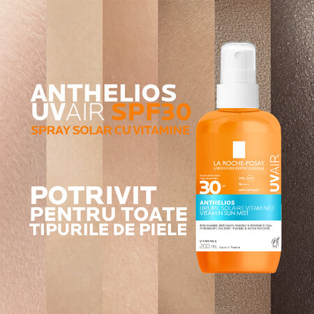Spray de corp cu protectie solara SPF 30 Anthelios UVAir, 200 ml, La Roche Posay 776513