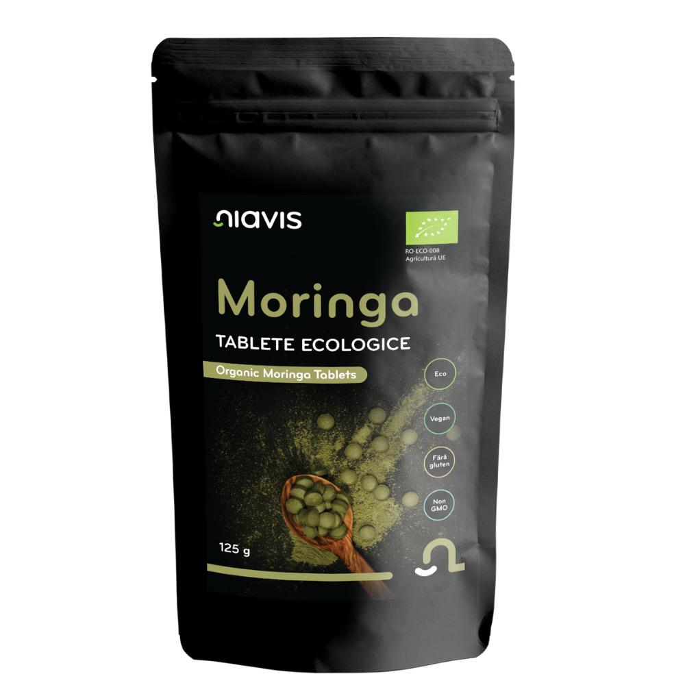 Moringa tablete ecologice, 125 g, Niavis