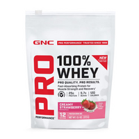Proteina din zer cu aroma de capsuni Pro Performance, 372 g, Gnc