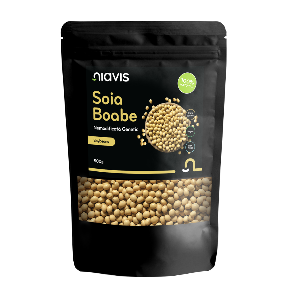 Boabe Bio de soia, 500 g, Niavis