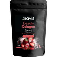 Colagen cu capsuni si vitamina C Beauty Colagen, 200 g, Niavis