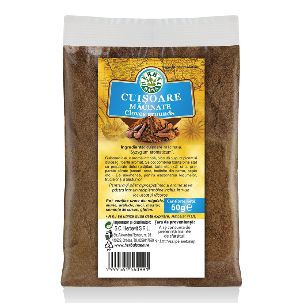 Cuisoare macinate, 50 g, Herbal Sana