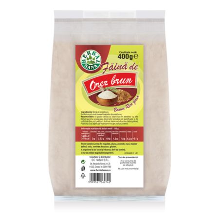 Faina de orez brun, 400 g, Herbal Sana