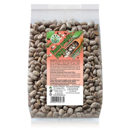 Fasole pestrita Pinto, 500 g, Herbal Sana
